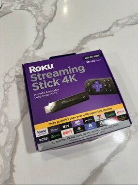 Roku Streaming Stick 4K - Purple Packaging